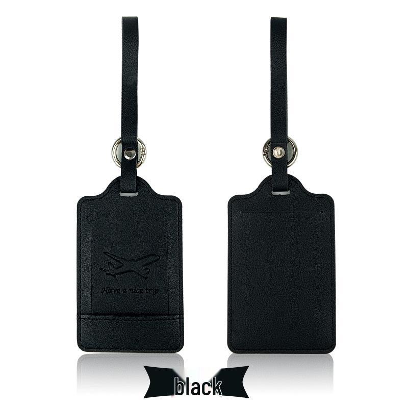 Customizable PU Leather Luggage Tag with Corporate Logo