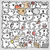 50 Cartoon Dog Doodle Stickers - Cute, Waterproof & Decorative for Water Bottles and Phones