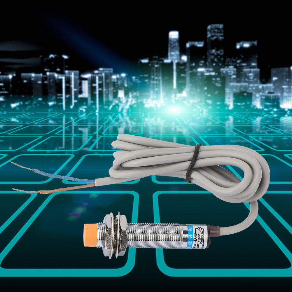 Nickel Plated Brass LJ12A3-4-J/EZ AC NO Inductive Proximity Sensor Switch Detection 4mm