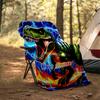 1PC Custom Name Dinosaur Power outdooor Flannel blankets Patterns Throw Blanket All-Season Soft Gift for Couch, Bed, Camping gifts