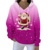 Christmas Hoodies For Women Funny Cute Printed Holiday Sweatshirt Winter Oversized Pullover Tops
