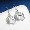 Retro Ear Hook Water Drop Temperament Cat's Eye Stone Women's Model Earrings