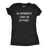 Damen so Angeblich Habe Ich Eine Attitüde T-Shirt Lustige Sprüche Sarkastisches Shirt