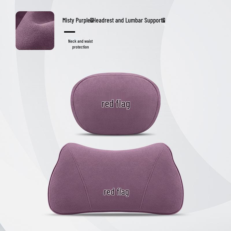 Car Headrest Neck Pillow & Lumbar Support Cushion for Hongqi H5, HS5, H7, H9, HS3, QM5, LS7