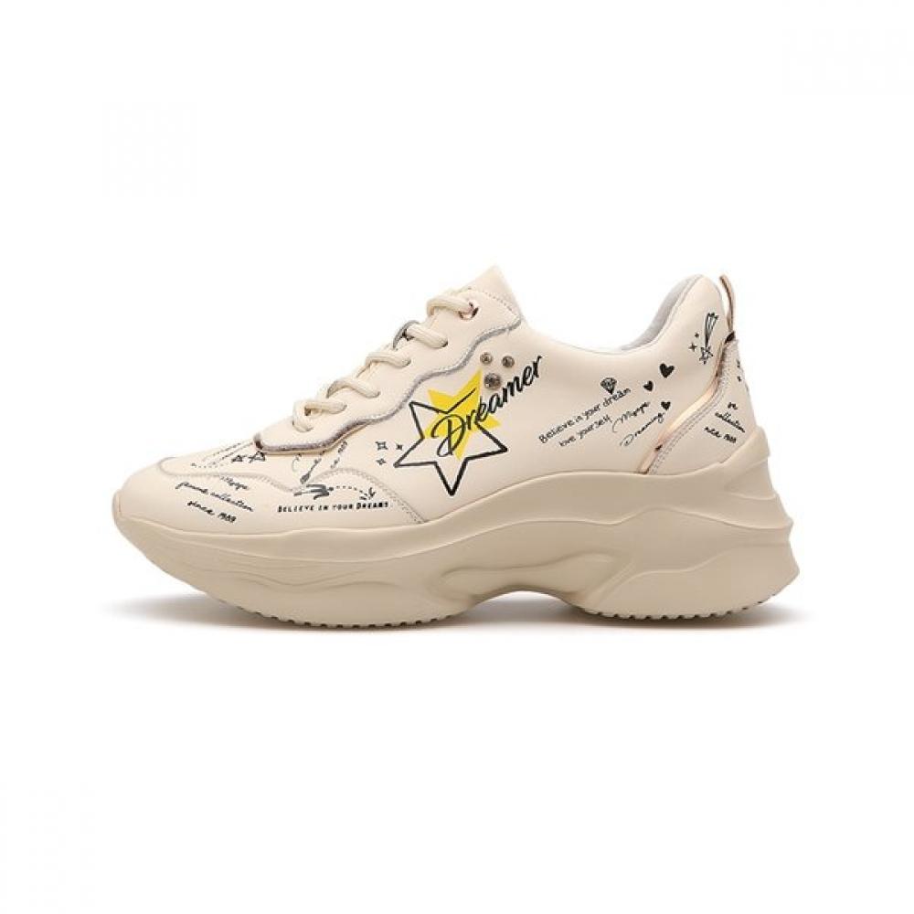 Misope Women Ugly Shoes Lettering 7cm 2color 012130009