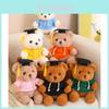 Cute Doctor Bear Plush Toy Graduation Teddy Bear Customizable Logo Phd Bear