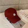 Internet celebrity hat women's spring and summer versatile LA letter baseball cap men's soft top casual sunshade cap tide