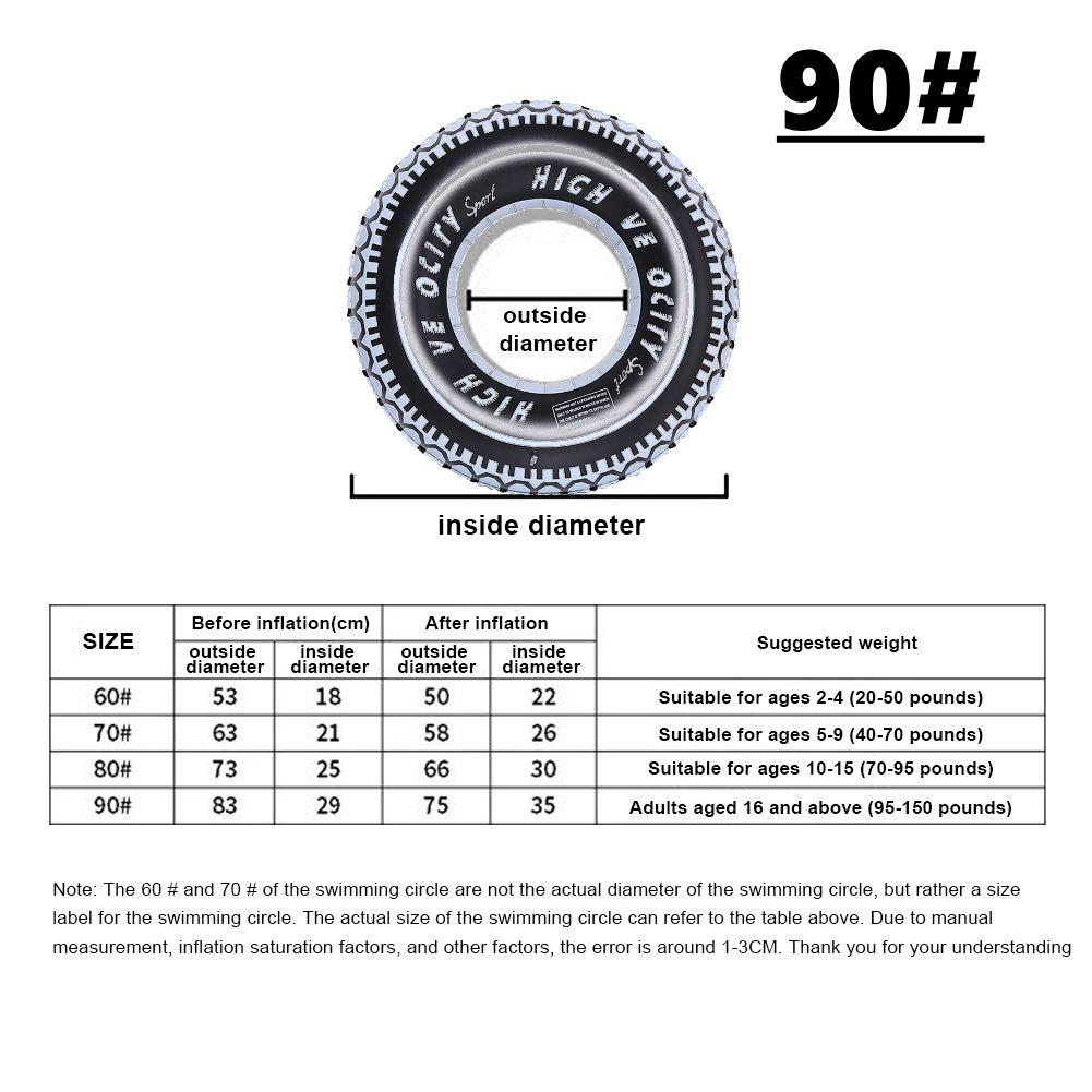 Inflatable Swim Ring PVC Swimming Ring Summer Floating Rings For Children Kids Adult Swimming Circle Pool Float Water Park Toys