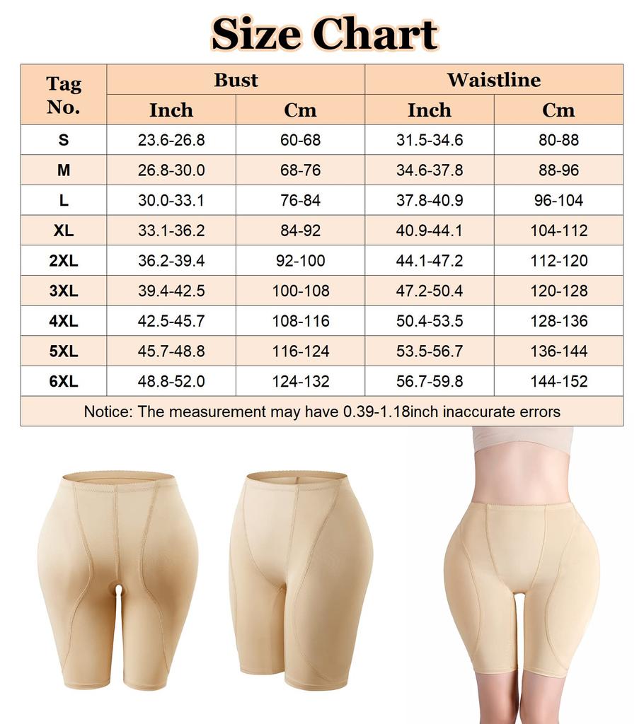 Panegy Hip Butt Lifting Padded Hip Pad Buttock Volume High Breathable Women's Pads, Shapewear, Pants, Enhancement, Elasticity,