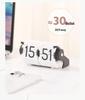 Time Flow Ring: Creative Smart Desk Clock with Automatic Time Correction and Multifunctional Alarm