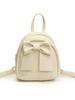 Korean Style Women's Bow Backpack - 2025 New Sweet Fashion Handbag, High Value Small Backpack for Outings