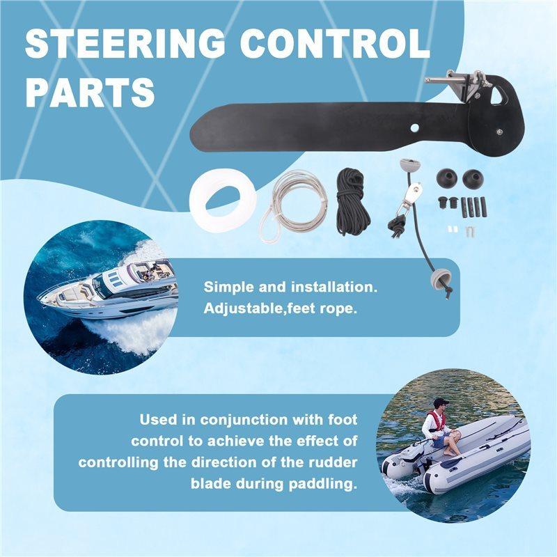 Ruder-Set Lenkungssteuerungs-Teile Werkzeugsatz Meeresboot Angelboot Kajak Heck-Richtungs-Ruder Heck