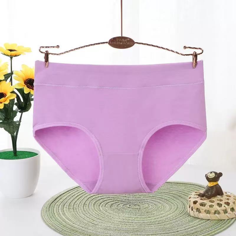 Plus Size Female Spring and Autumn Pure Cotton Belly Lifting Hip Shaping Breathable Waist Triangle Briefs