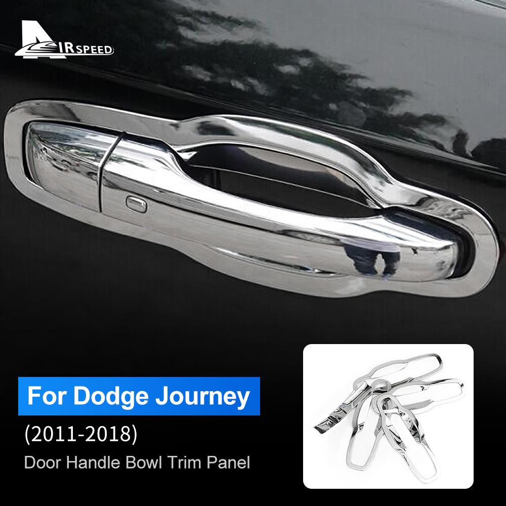 For Dodge Journey JUCV Fiat Freemont 2011 2012 2013 2014 2015 2016 2017 2018 ABS Chrome Silver Car Door Handle Bowl Cover Trim