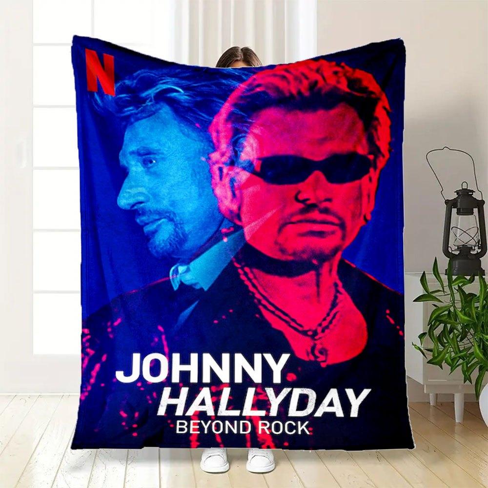 Johnny Hallyday Beyond Rock: Limited Edition Memorabilia SetBlanket Flannel Throw Blanket for Sofa, Bed, Travel, Camping, Office, Couch, Cha