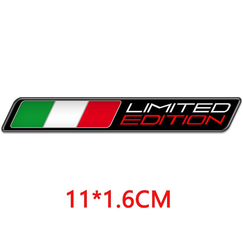3D Refletive Italy Flag Car Emblem Badge Sticker Motorcycle Decals Fit for Aprilia RS4/RSV4/RS/APR150/SR,Tuono V4,Ducati Waterproof Epoxy Resin Decal