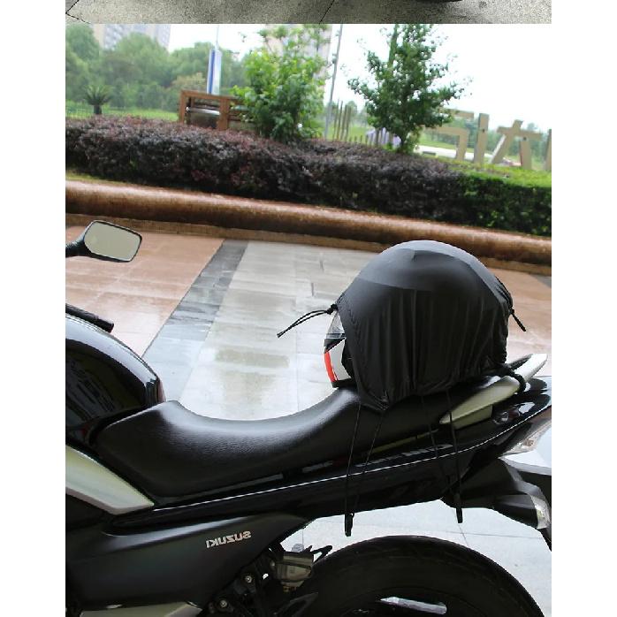 Protable Motorcycle Luggage Net Waterproof Elastic Mesh Pocket Outdoor Riding Cargo Net Helmet Cover Motorcycle Accessories
