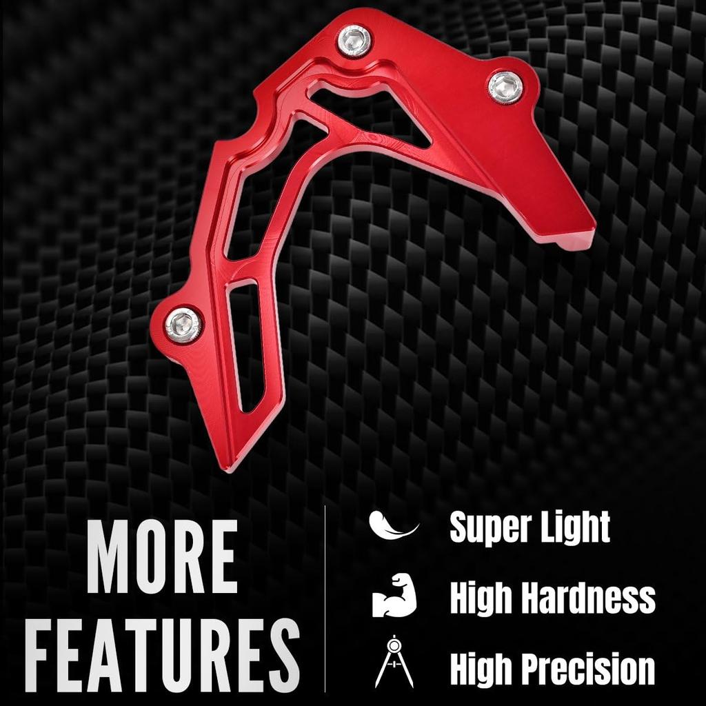 Canitu Red Front Sprocket Cover Guard Motorcycle Aluminum Chain Guard Sprocket Engine Cover Case