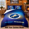 Millwall Pattern Bedding 3Pcs Set Custom Name, Bed Sheet And Pillowcases For Home Bedroom
