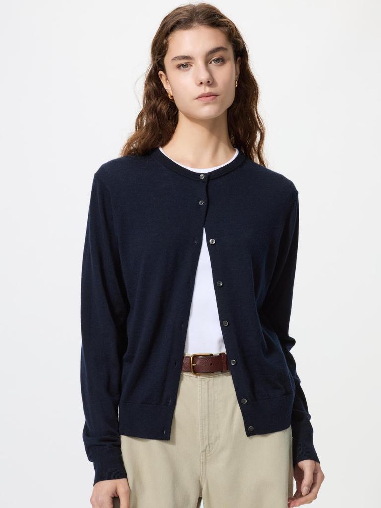 Uniqlo Merino Crew Neck Cardigan