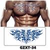 Waterproof Herbal Semi-Permanent Flower & Wings Sleeve Tattoo Sticker