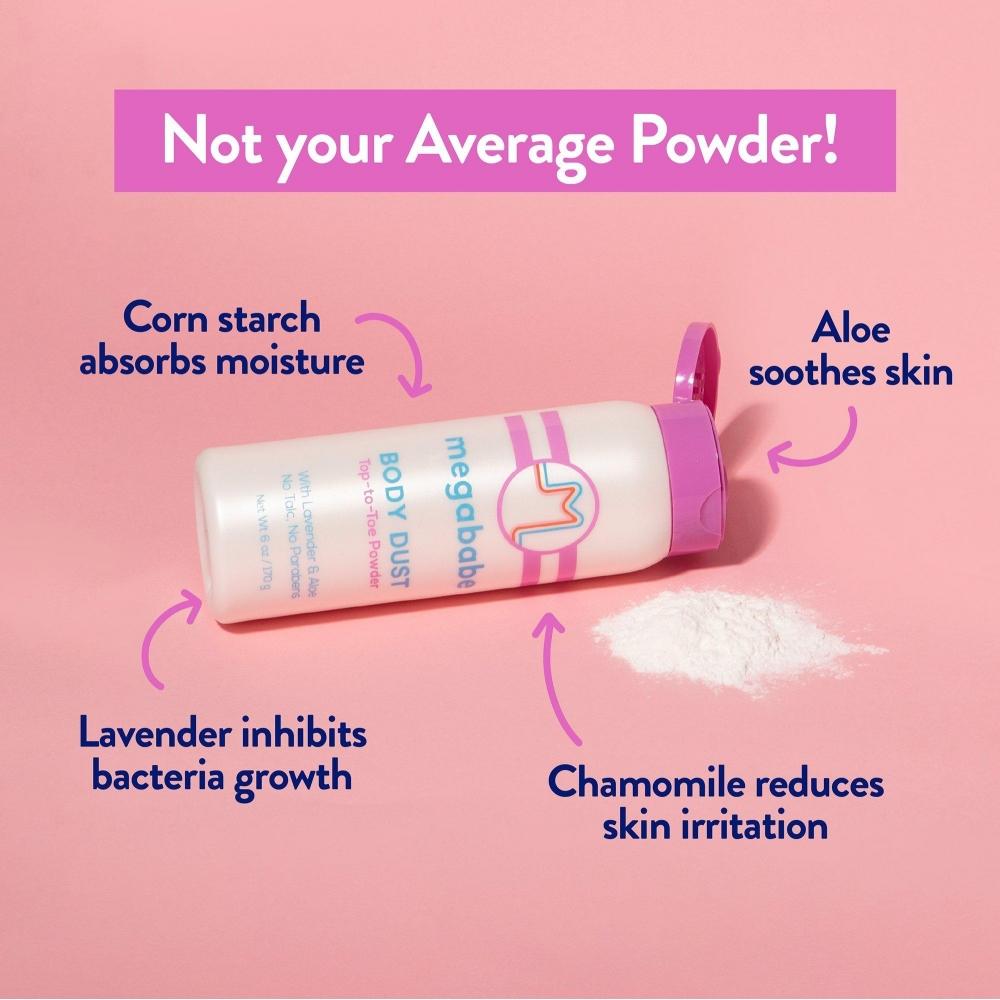 Megababe Body Dust Top To Toe Powder 6.0 Oz