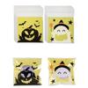 100PCS/Set Pumpkin Party Ghost Printed Nougat Candy Bags Biscuits Snack Packaging Bags  Unisex