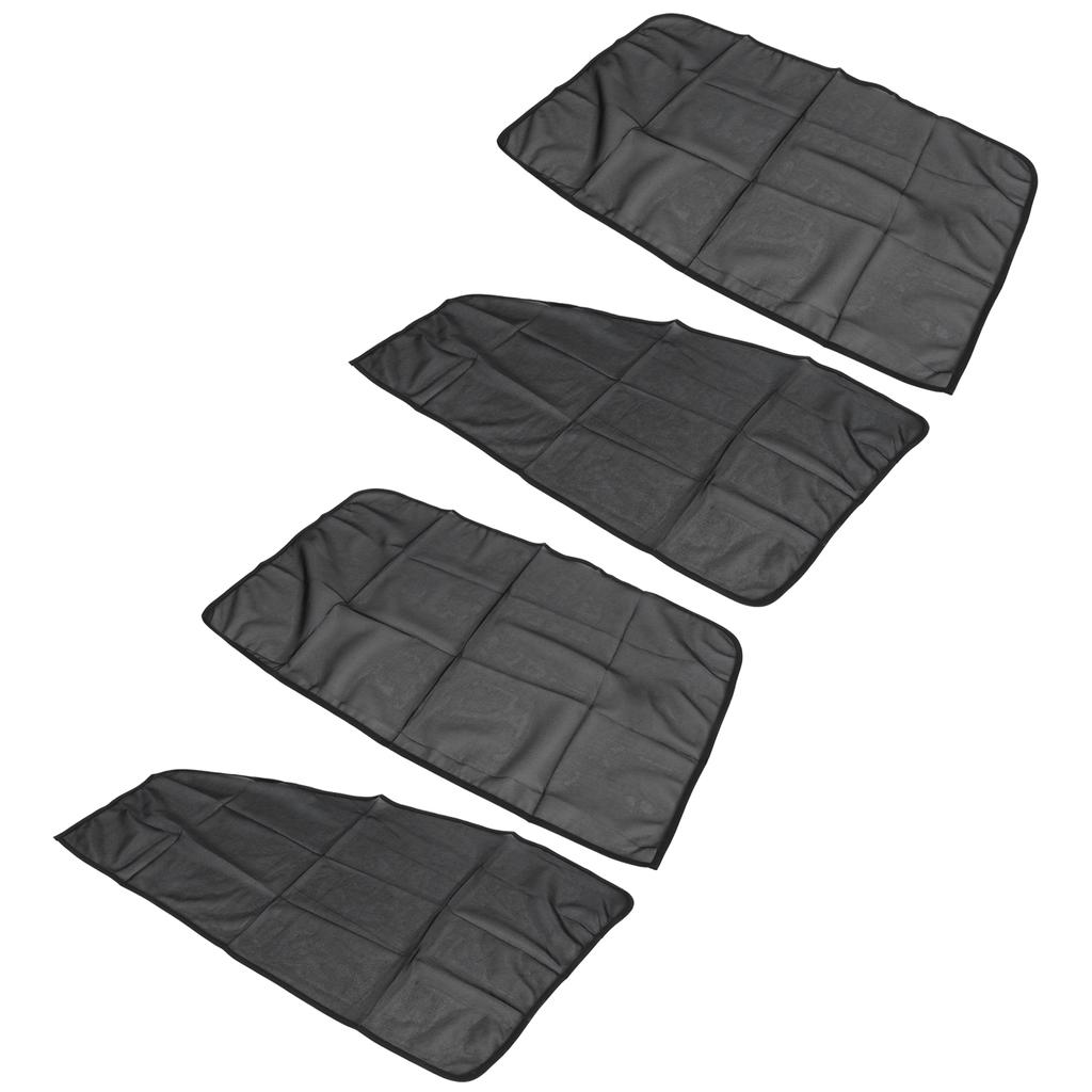 4 Pièces Pare-Soleil Magnétique Universel Protection UV Rideau de Fenêtre Latérale Avant Arrière de Voiture