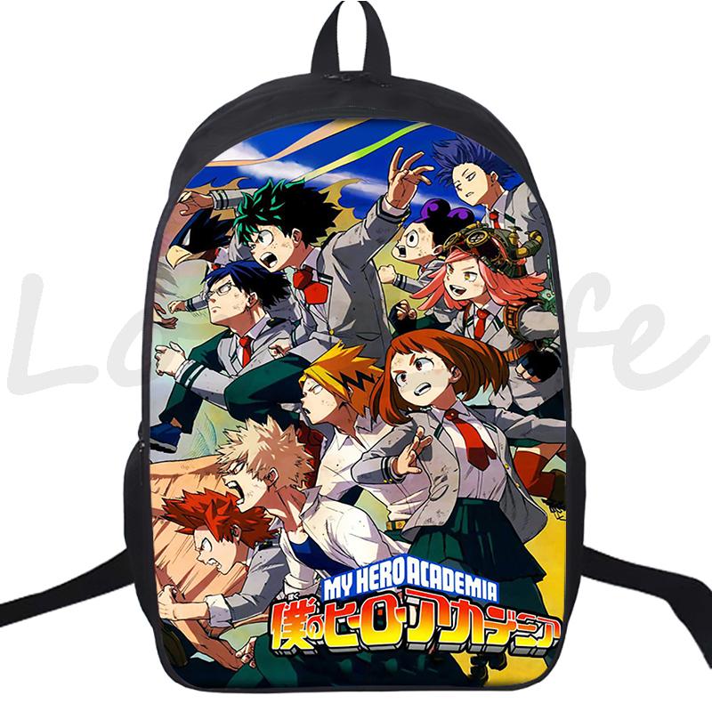Anime Backpack My Hero Academia School Bags for Boys Girls Boku No Hero Academia Bagpack Teens Travel Bag Rucksack Kids Mochila