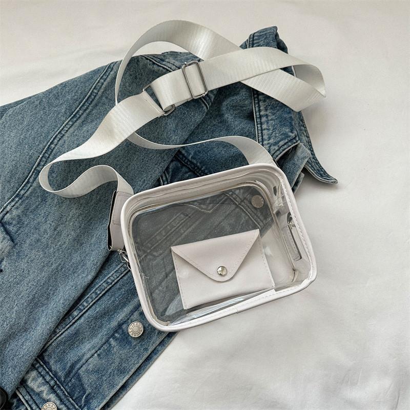 2023 New Autumn Casual Shoulder Bag Street Fashion Pvc Crossbody Bag