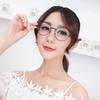 Simple Fashion Round Metal Glasses Women Men Minimalist Trend Eyewear At Home Leisure Female Male Blue Light Blocking Glasses,