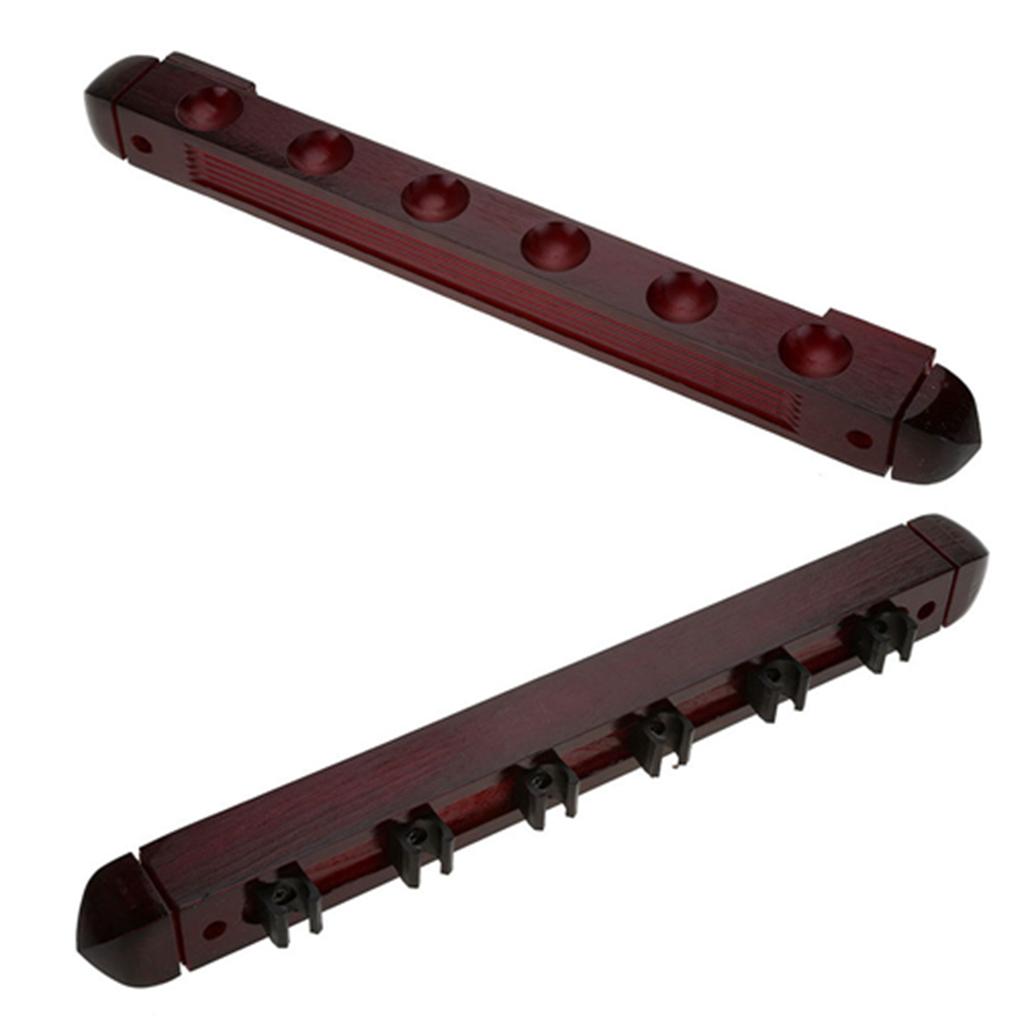 Wooden Billiard Pool Cue Rack Wall Mounted Rack Stick Holder