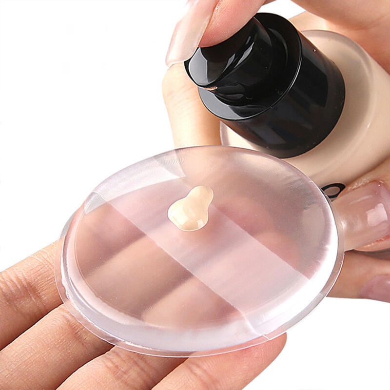 Silicone puff makeup sunscreen cleansing cushion beauty puff transparency