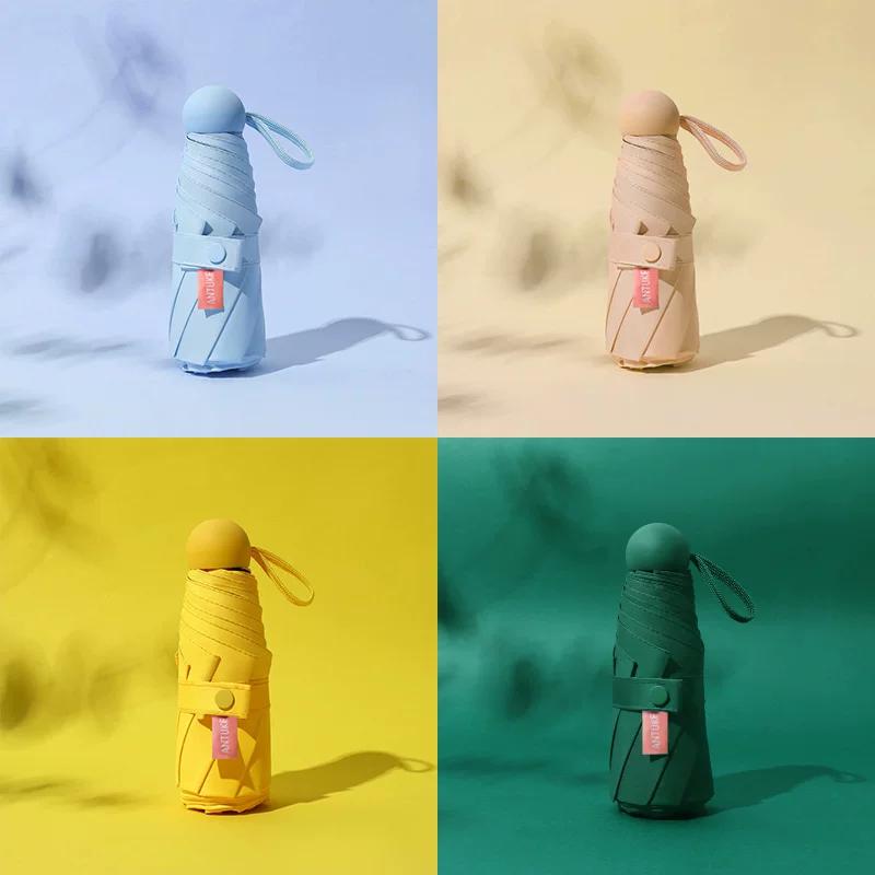 50% off Compact and Portable Pocket Capsule Umbrella for Women, Dual-Use for Sun and Rain, Uv Protection Sunshade Umbrella
