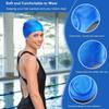 Ear Pockets Silicone Swim Cap Ear Protection Swim Hat Elastic Caps Swimming Cap  Girls