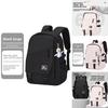 Large Capacity Solid Color Student Backpack With Anti Wear And Waterproof Technology For University And School