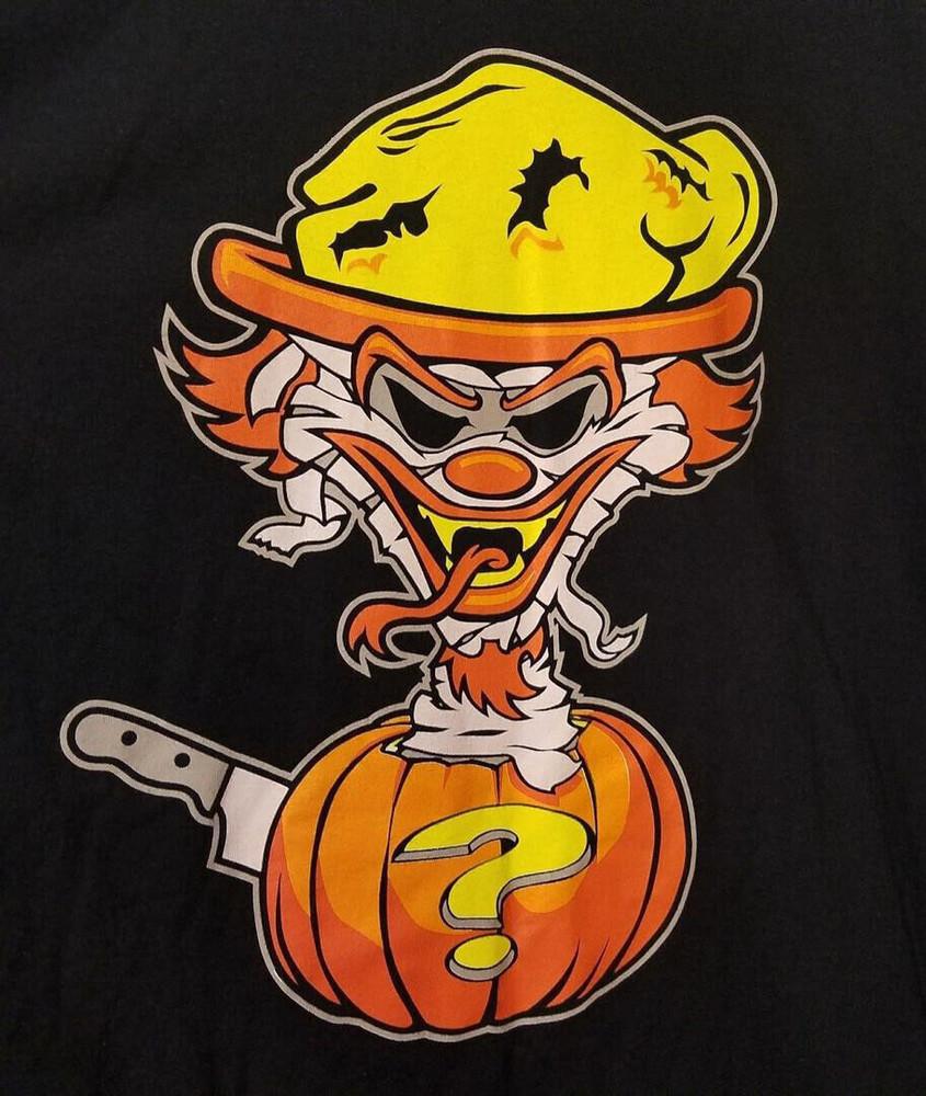 

Хелловін Insane Clown Posse Гарбуз Чорна Бавовняна Унісекс Футболка Всіх Розмірів L