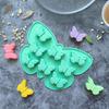 1Pcs Diy Baking Candy Pudding Cake Decoration Mold 8 Holes Butterfly Silicone Chocolate Mold Summer Ice Cube Mold Drip Glue Tool