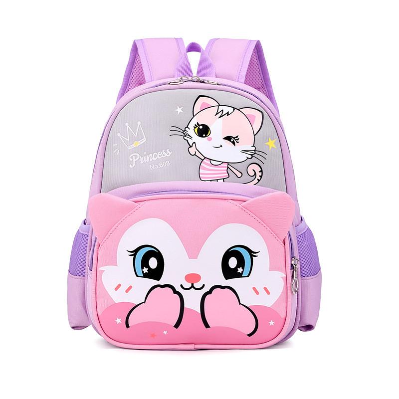 Childrens Cartoon Backpack With Breathable Oxford Fabric And Cute Animal Design For Kindergarten Students