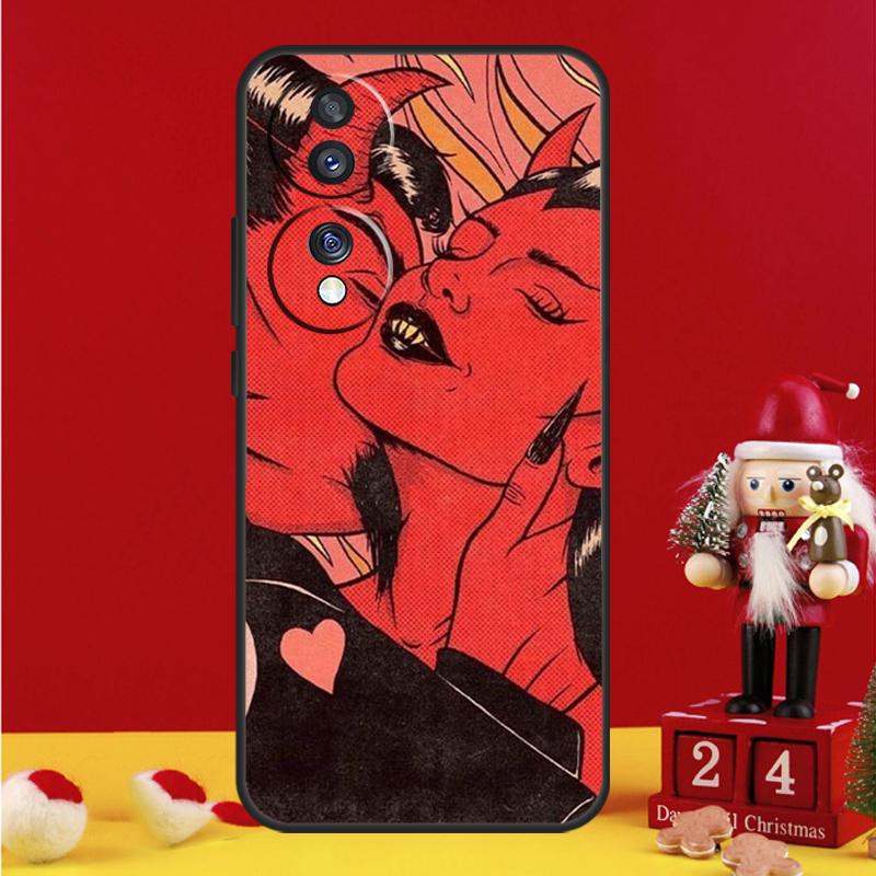 Aesthetic Devil Woman Bad Girl Case For Honor Magic 7 6 8 Pro Honor Win X9a X9b X9c X9d X8c X8b 50 70 90 200 400 Lite Cover
