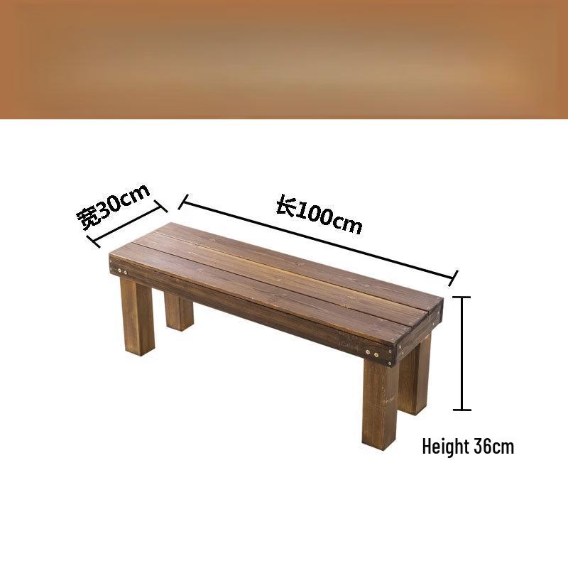 Outdoor Solid Wood Ladder Flower Rack