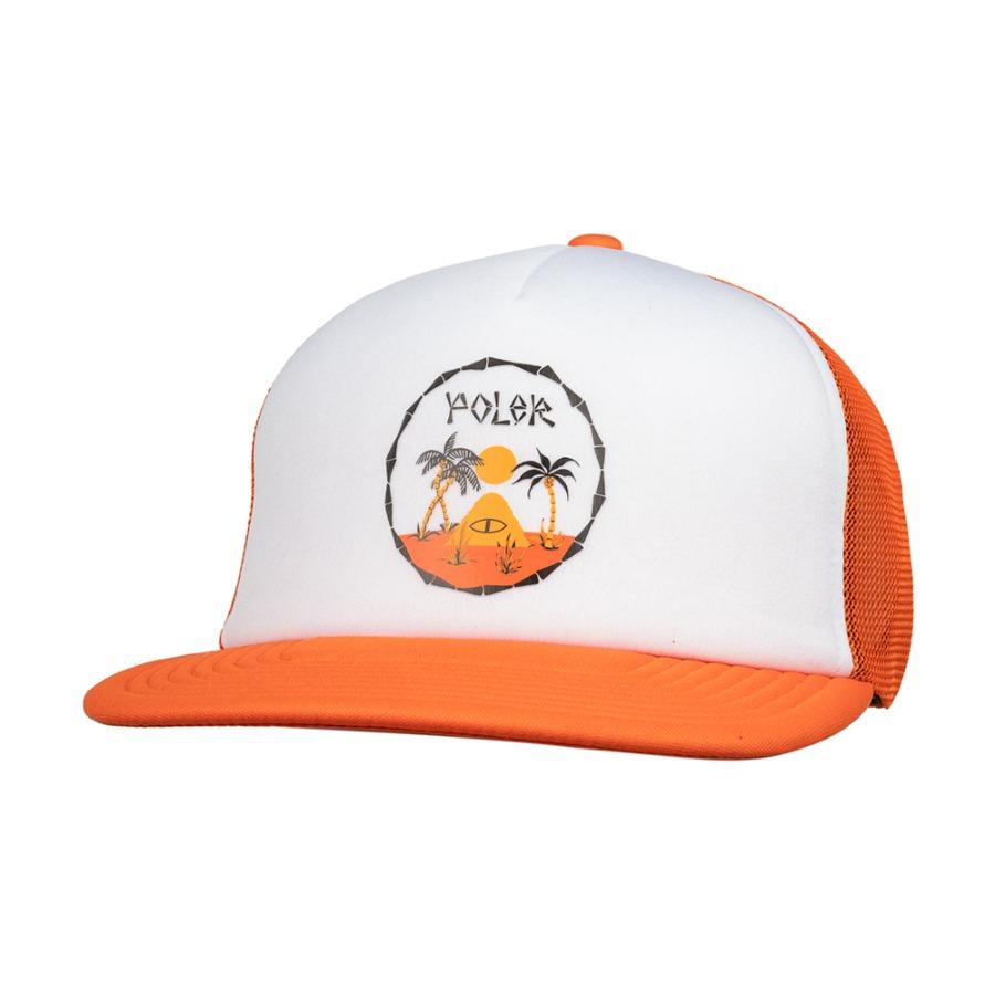 POLERSTUFF Trader Rick Trucker Hat Poler Orange