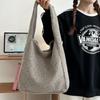 Commuter Woolen Large-capacity Handbag Women's Autumn and Winter New Trendy Versatile Shoulder Bucket Bag