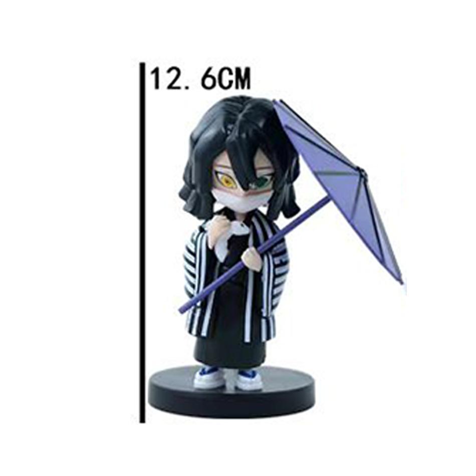 Anime Genuine Demon Slayer Action Figure Plum Rain Series Kochou Shinobu Tomioka Giyuu Kanroji Mitsuri Mystery Box Toy Gift