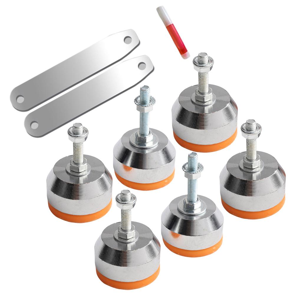 6pcs Cutting Machine Base Rubber Foot Pad Anti Slip Shock-absorbing Fixed Protective Granular Ball Cutting Machine Foot Pads