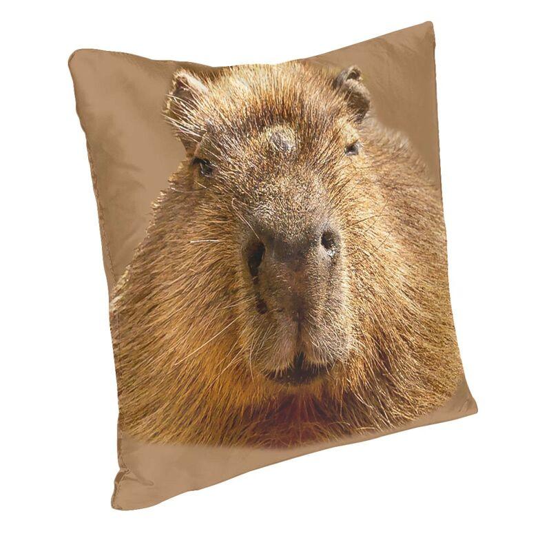Chilling Capybara Cushion Cover Sofa Decoration Square Throw Pillow Cover 45x45cm