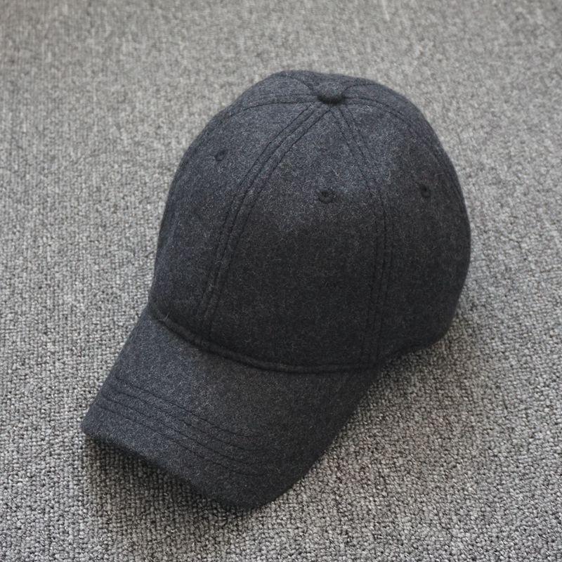 

Men s Plus Size Wool Baseball Cap - Autumn/Winter Korean Style Duckbill, Women s Warm Cotton Hat Extra Thick Large (59-63)