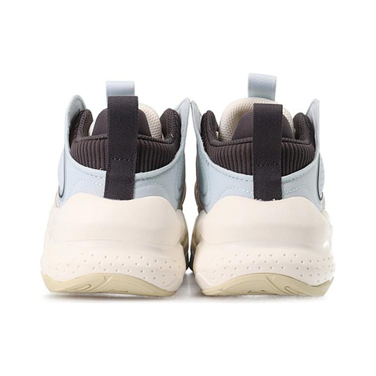Anta Life Collection Slip Resistant Abrasion Resistant Mid Top Chunky Sneakers Women's Gray Blue 122148080-3