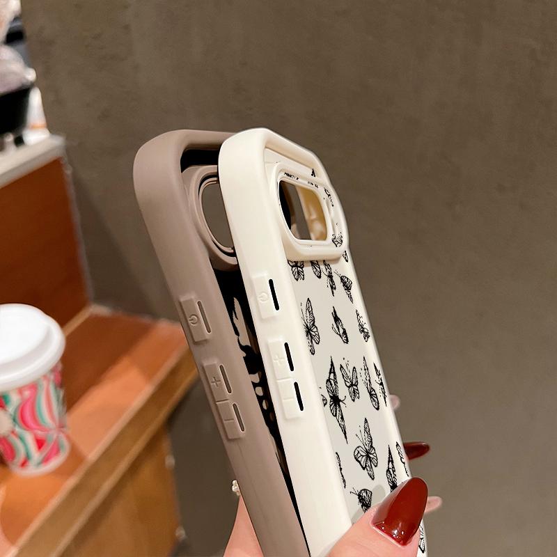 Flame Butterfly Print TPU Shockproof Case For Google Pixel 9 Pro XL 8 Pro 8A Soft Lens Protection Matte Phone Cover