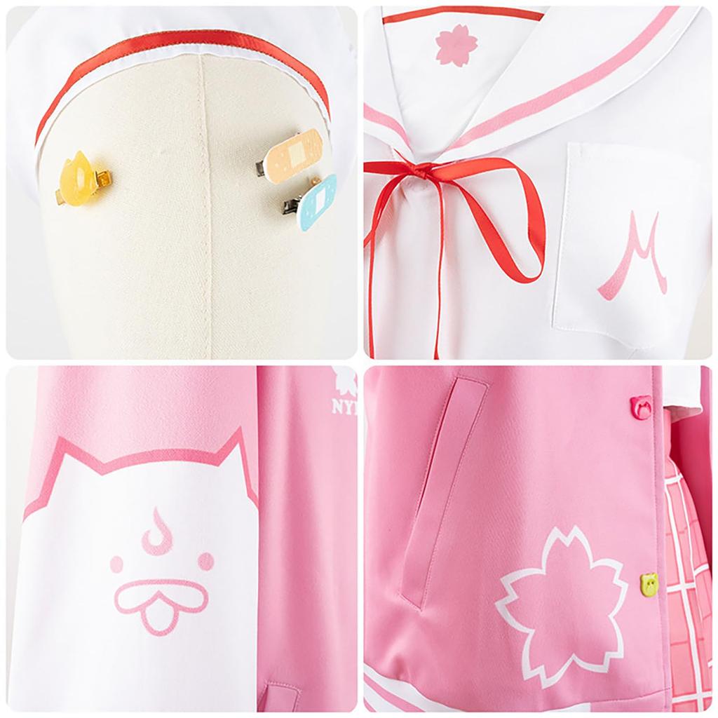 Hololive Sakura Miko Cosplay VTuber Halloween Marine Sailor Suit [hora leitosa]